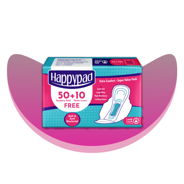 Happy Pads Ultra thin 280mm Cottony Sanitary Pads 50 Pcs + Panty liner 10 Pcs