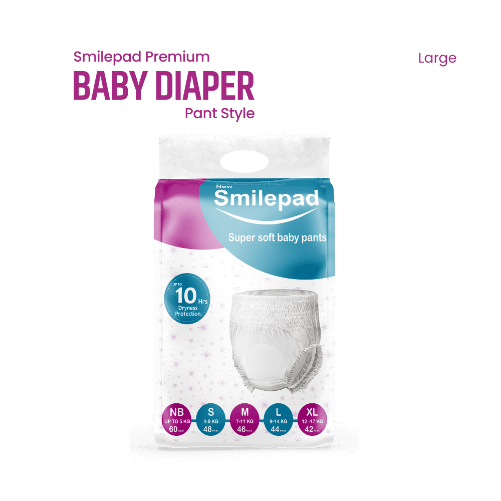 Large(L) Baby Diaper | Pant Style | Ultimate Protection & Comfort Bulk Pack 1 (44)